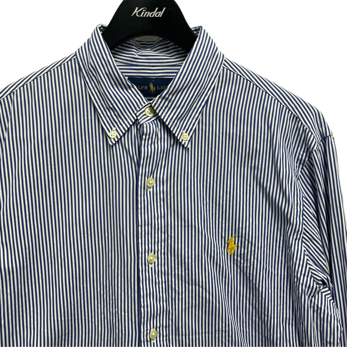 RALPH LAUREN ストライプポニー刺繍シャツ長袖シャツ 古着・中古-3枚目のアイテム画像