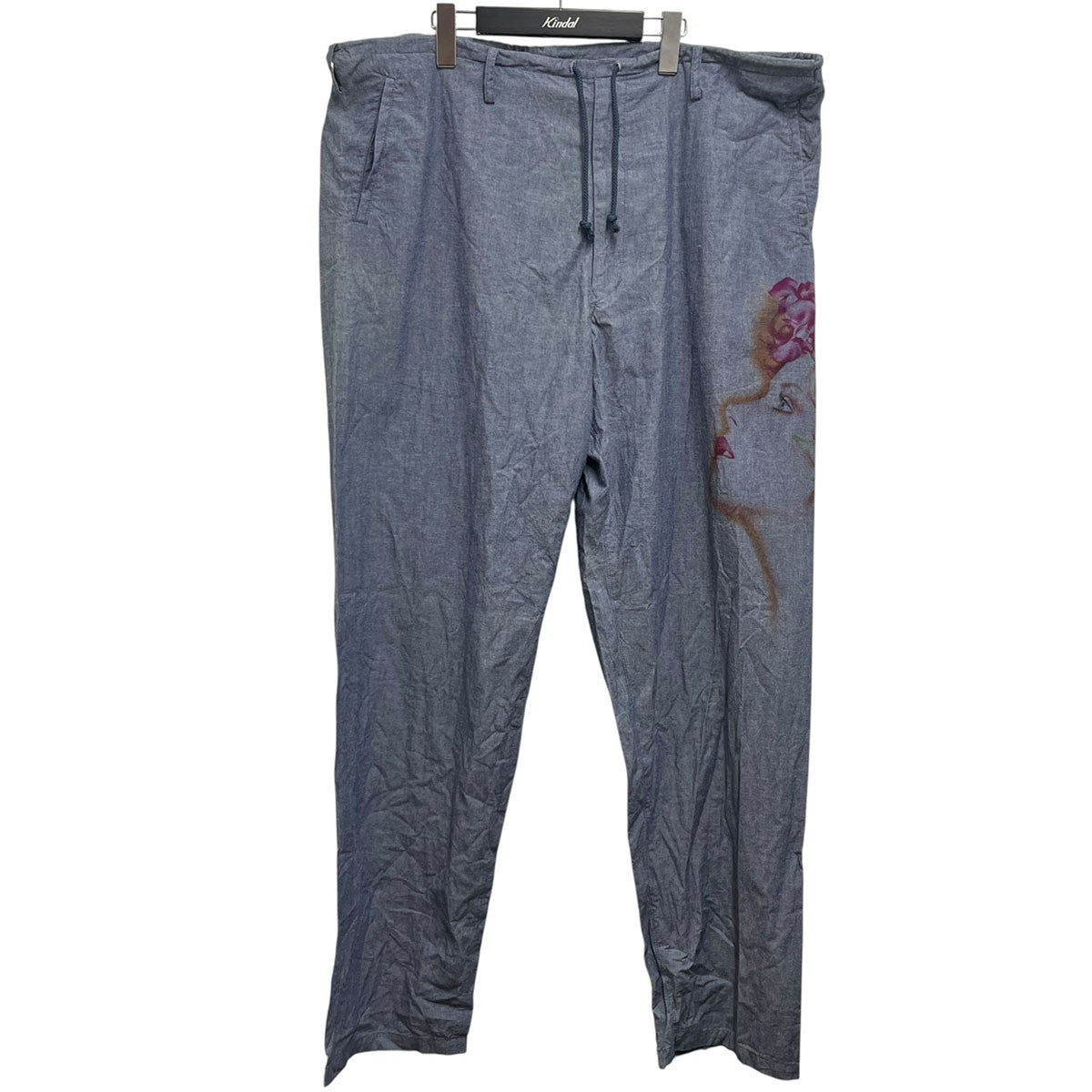 Yohji Yamamoto pour homme 女柄朝倉優佳ペイントパンツH0-P60-093 古着・中古-1枚目のアイテム画像