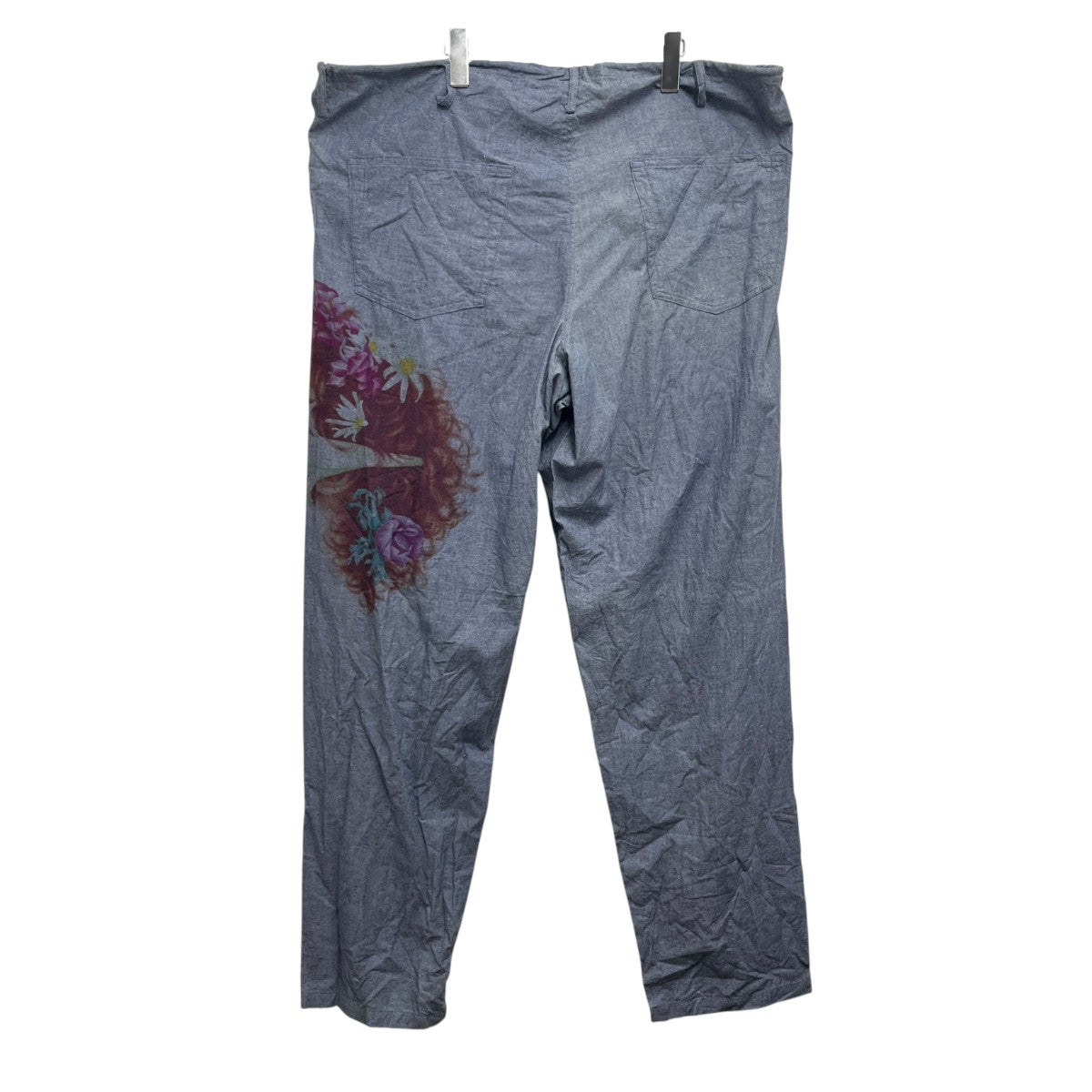 Yohji Yamamoto pour homme 女柄朝倉優佳ペイントパンツH0-P60-093 古着・中古-2枚目のアイテム画像