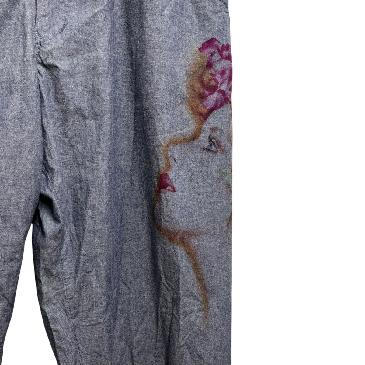 Yohji Yamamoto pour homme 女柄朝倉優佳ペイントパンツH0-P60-093 古着・中古-3枚目のアイテム画像