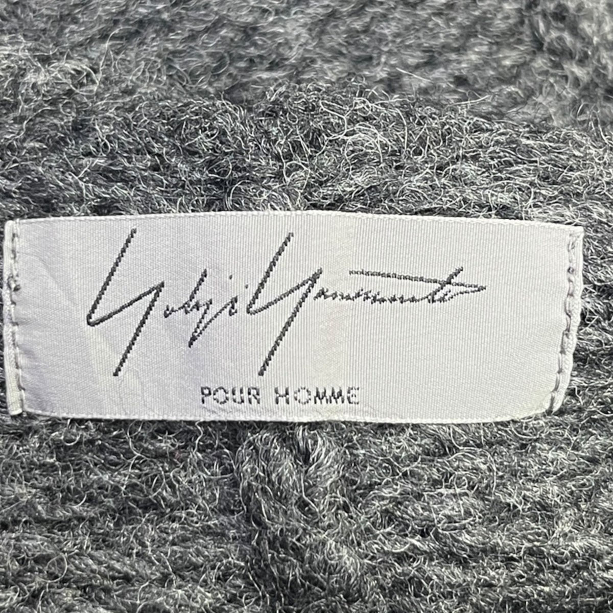 Yohji Yamamoto pour homme ローゲージフーデッドウールカーディガンコートHC-K14-183 古着・中古-8枚目のアイテム画像