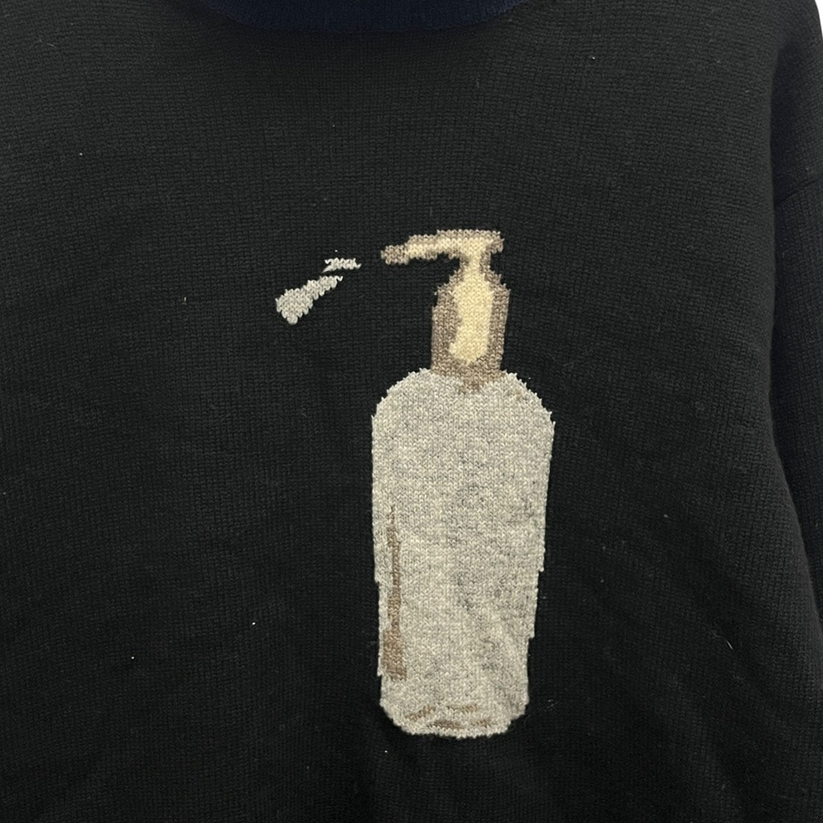Yohji Yamamoto pour homme ポンプグラフィックニットHZ-K52-959 古着・中古-3枚目のアイテム画像
