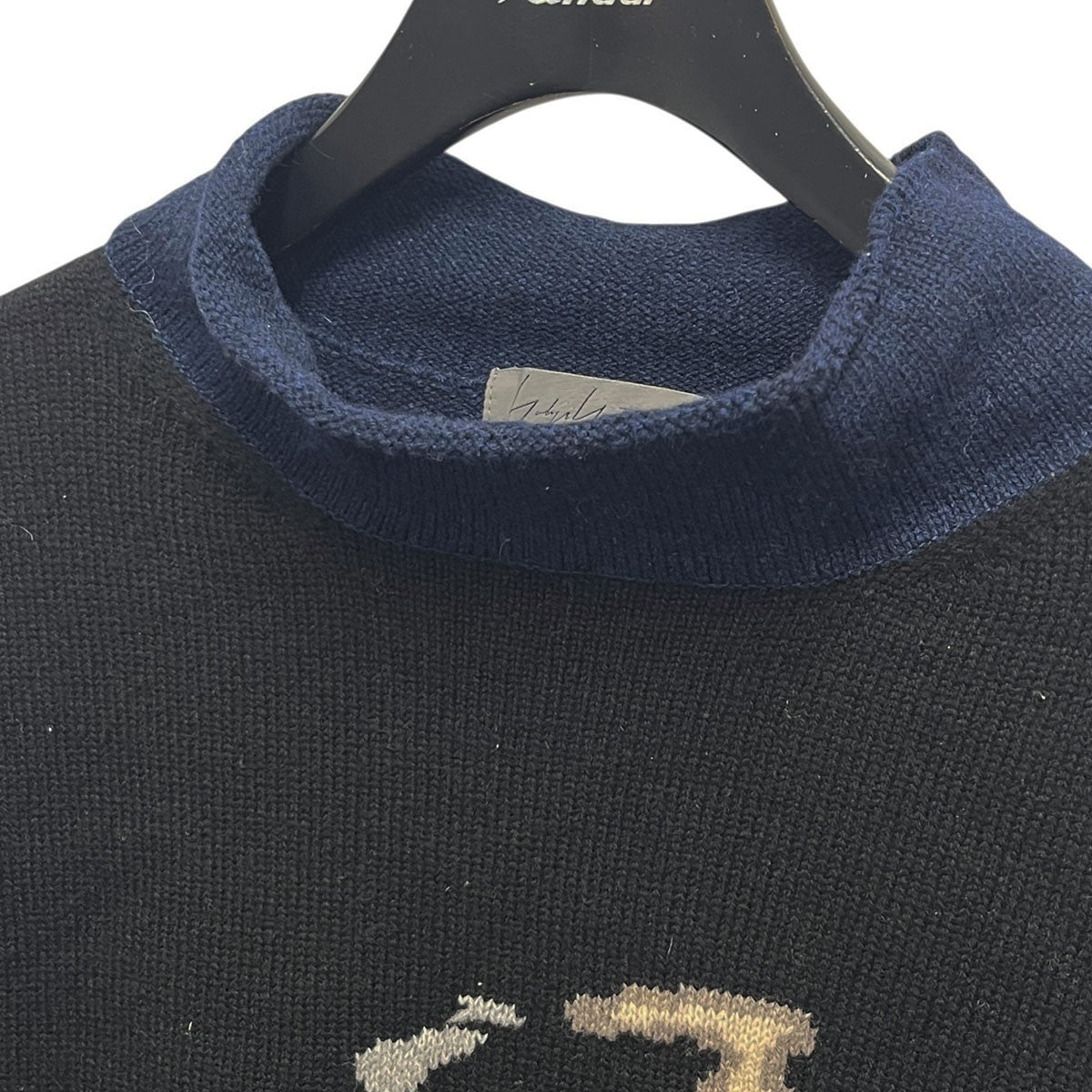 Yohji Yamamoto pour homme ポンプグラフィックニットHZ-K52-959 古着・中古-4枚目のアイテム画像