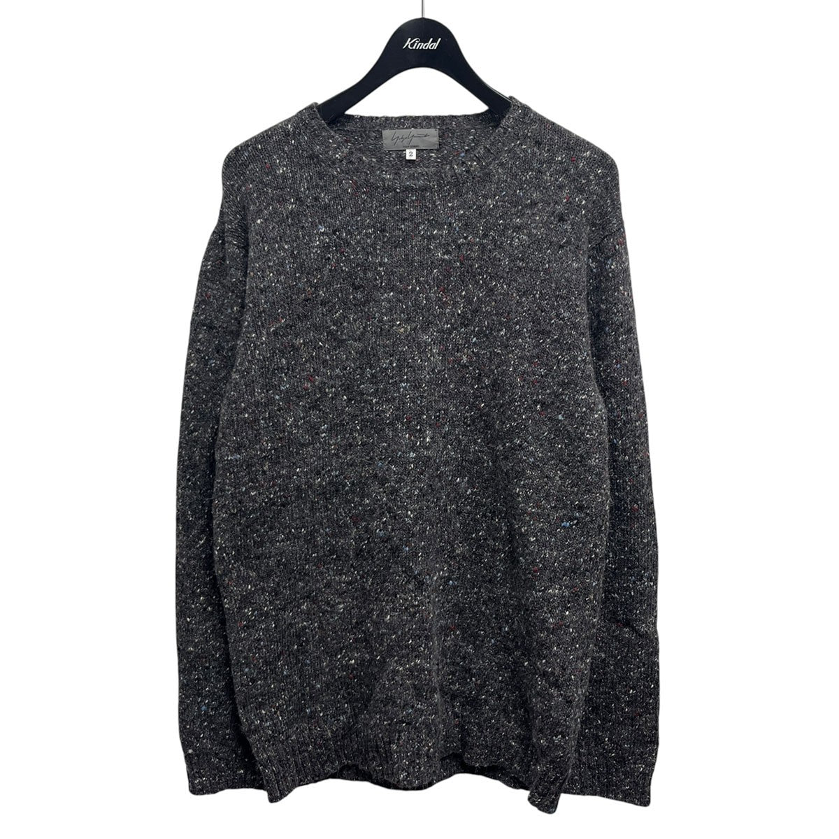 Yohji Yamamoto pour homme アンゴラ混ウールネップセーターHZ-K04-191 古着・中古-1枚目のアイテム画像