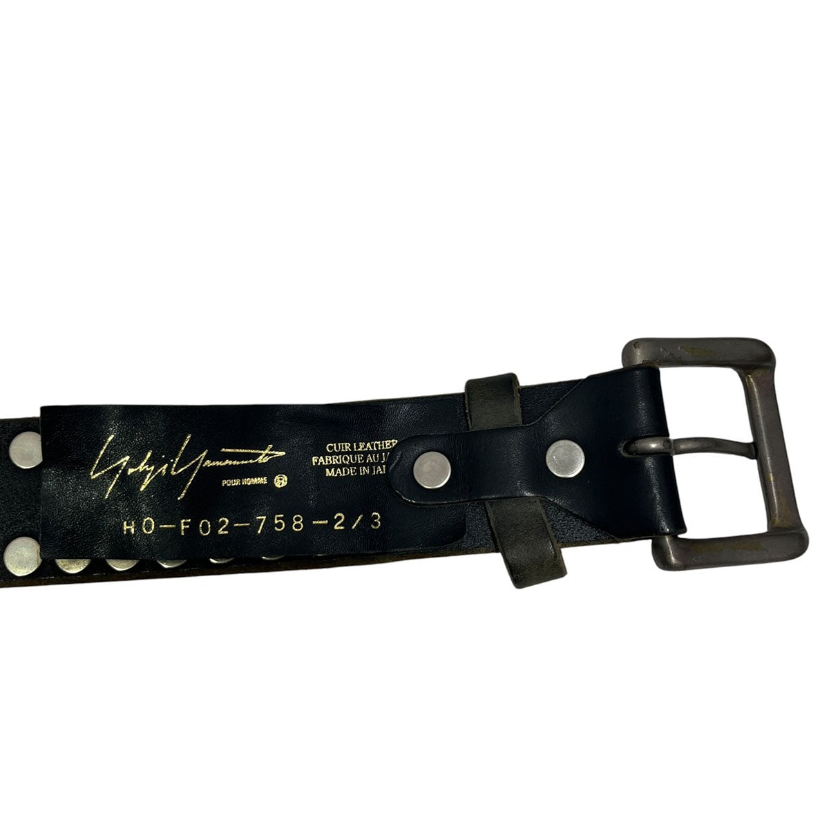 ダブルスタッズレザーベルトH0-F02-758-2/3