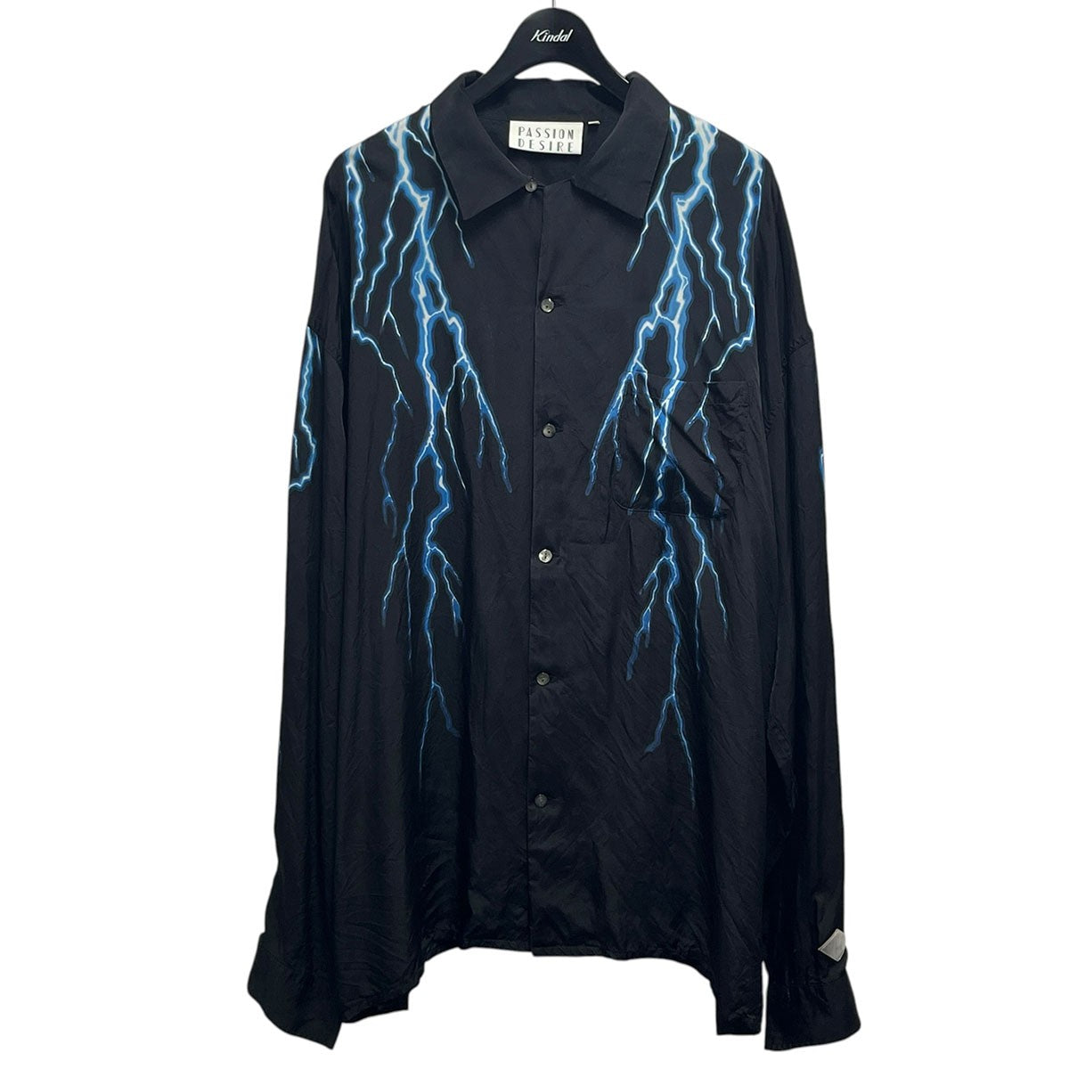 el conductorH PRO OPEN COLLAR SHIRT LIGHTNING オープンカラーシャツPD21AS02 古着・中古-1枚目のアイテム画像