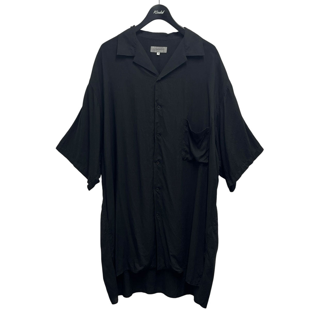 CELLLOSE LAWN PANEL OPEN COLLAR BLOUSE ショートスリーブシャツHX-B09-201