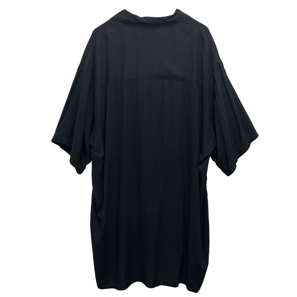 CELLLOSE LAWN PANEL OPEN COLLAR BLOUSE ショートスリーブシャツHX-B09-201