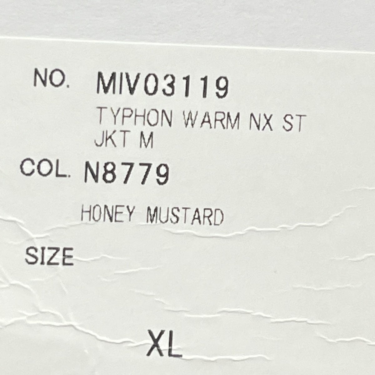 TYPHON WARM NEXT ST JKTMIV03119