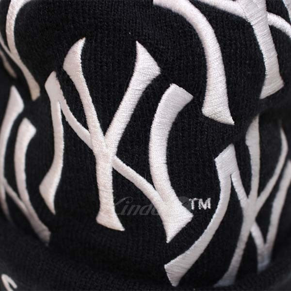 21AW New York Yankees Box Logo ビーニー ニットキャップ ヤンキース