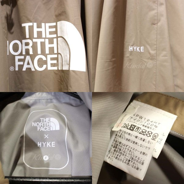 HYKE×THE NORTH FACE(ハイク ザノースフェイス×THE NORTH FACE) 19SS Slanting Poncho ポンチョ  コート ナイロン レインコート