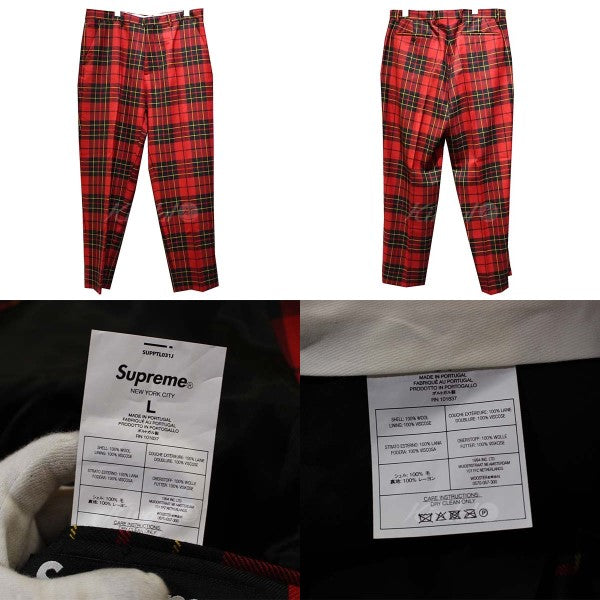 SUPREME(シュプリーム) 22SS TARTAN WOOL SUIT タータン