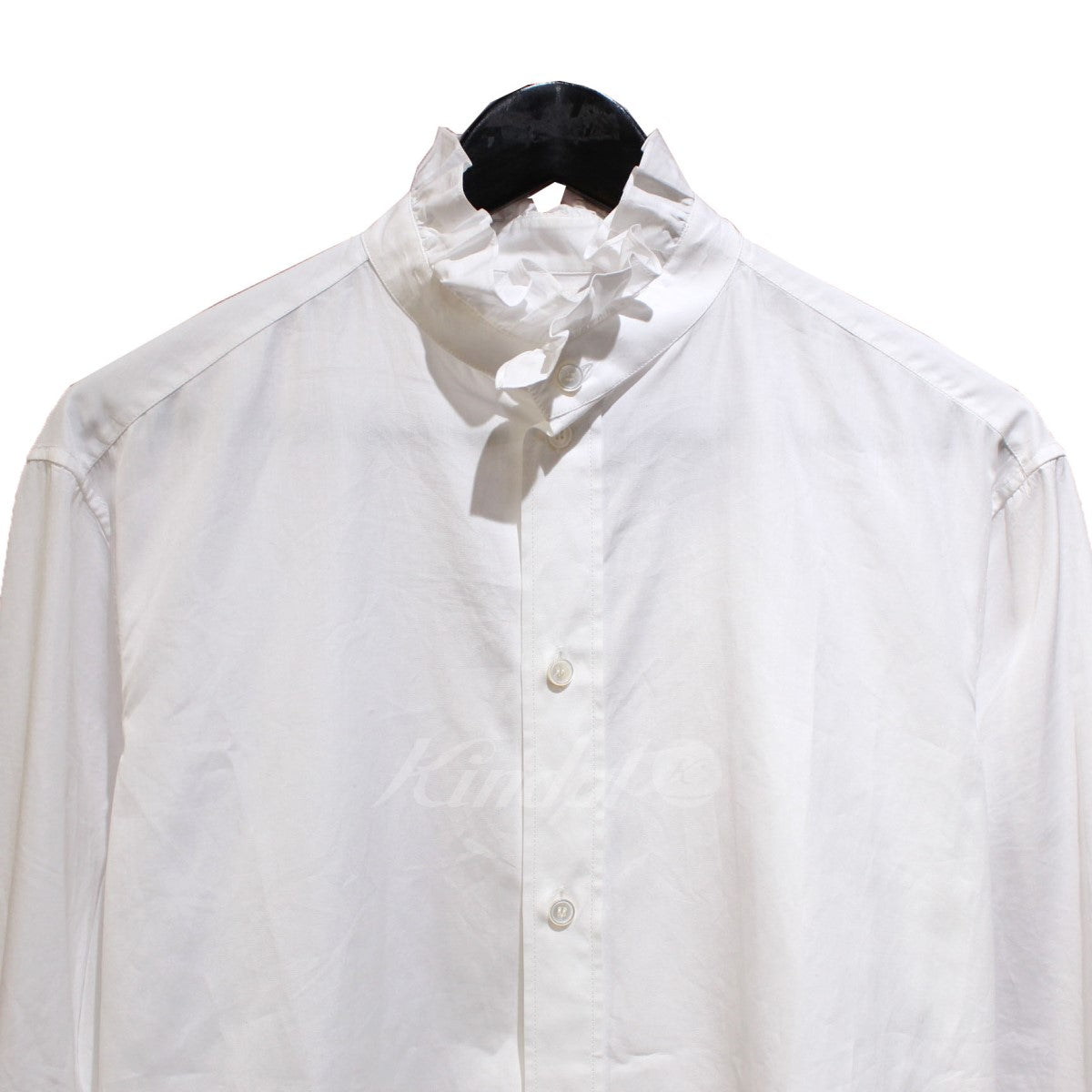 CELINE(セリーヌ) 21AW Classic Shirt Cotton Poplin フリルクラシック コットンシャツ