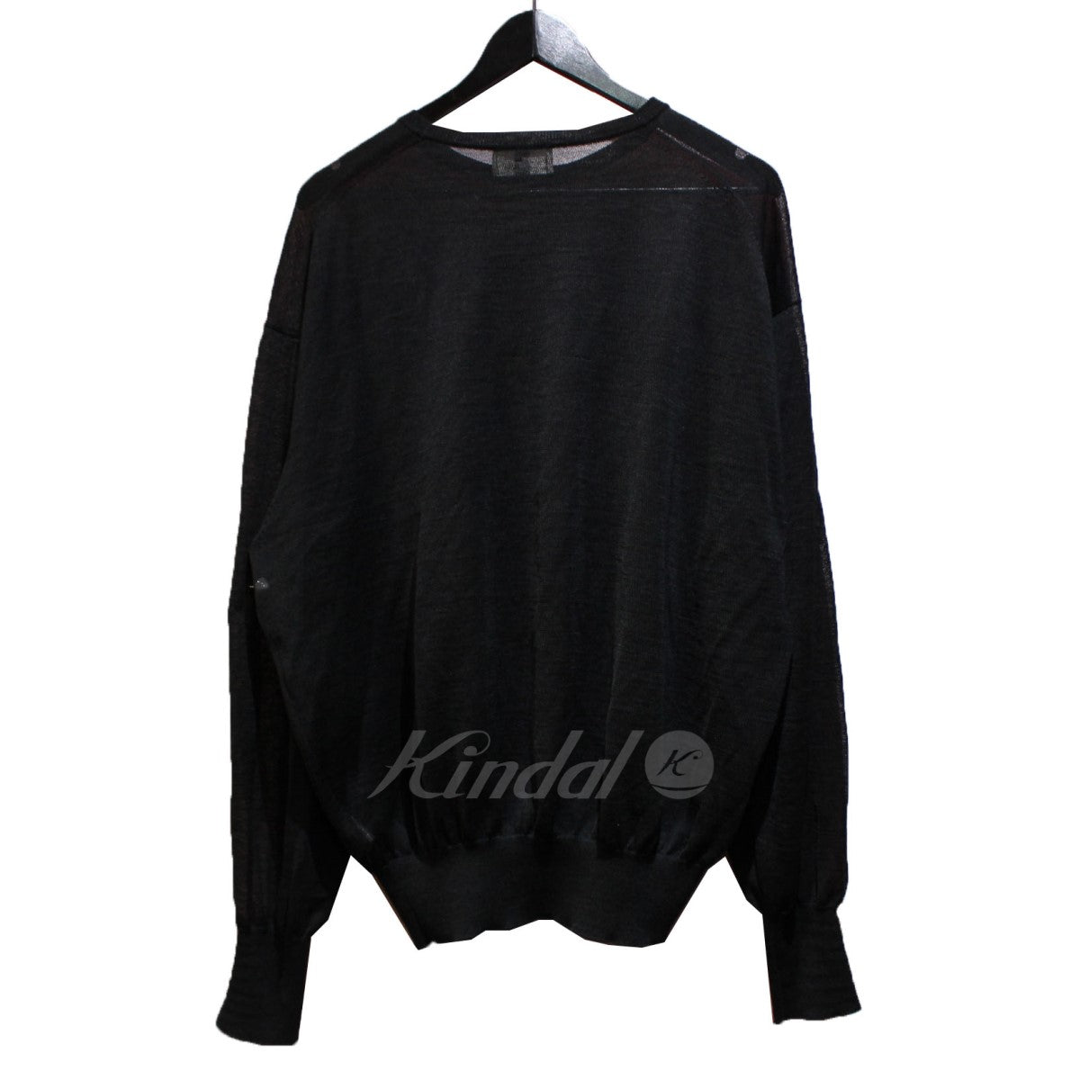 HERILL(ヘリル) RAMIE HIGHGAUGE CREWNECK ラミー ハイゲージ リネンニット 20-080-8030-11 ブラック  サイズ 14｜【公式】カインドオルオンライン ブランド古着・中古通販【kindal】