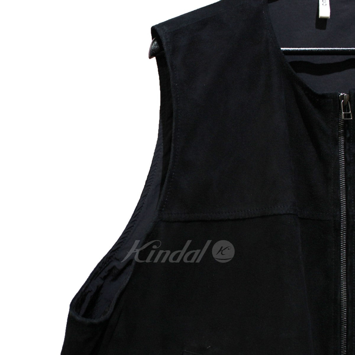 CCU(シーシーユー) 23AW NOAH SPORTS VEST -BLACK ノア スウェード ベスト