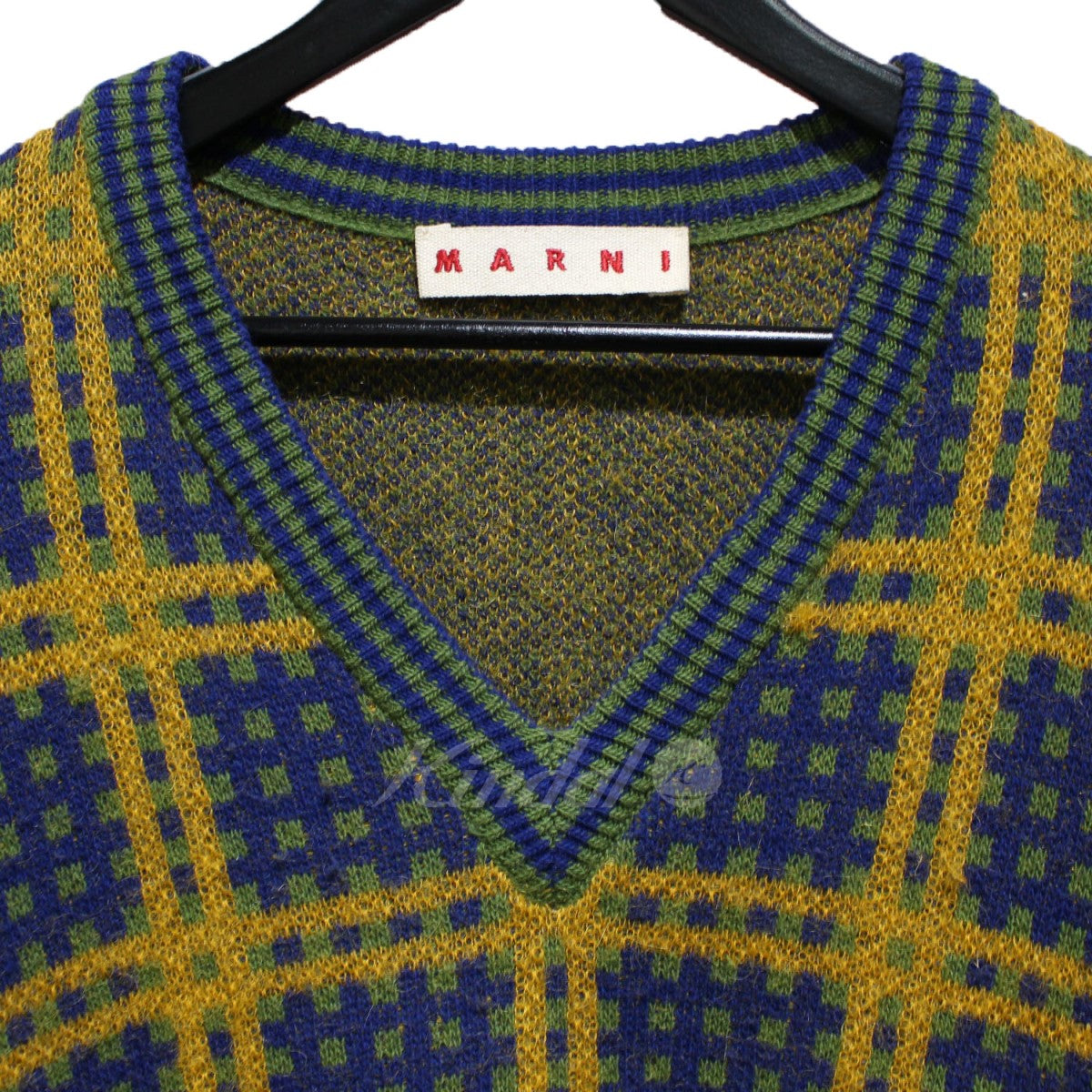 MARNI(マルニ) 23AW Vネック モヘアニット セーター CVMG0099Q0 イエロー サイズ 16｜【公式】カインドオルオンライン  ブランド古着・中古通販【kindal】