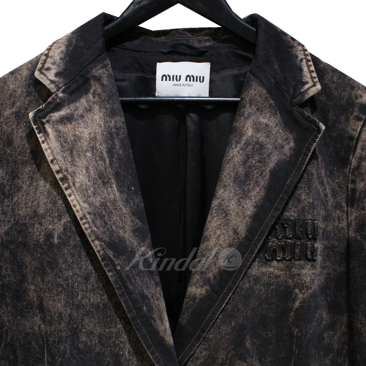 23SS Marbleized denim jacket マーブル加工 デニムジャケット