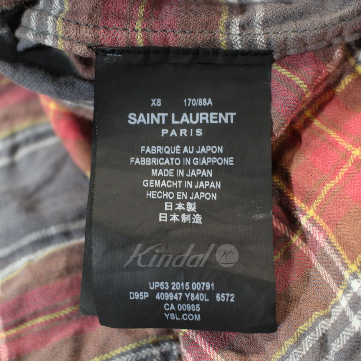 16,320円SAINT LAURENT PARIS 長袖シャツ XSサイズ