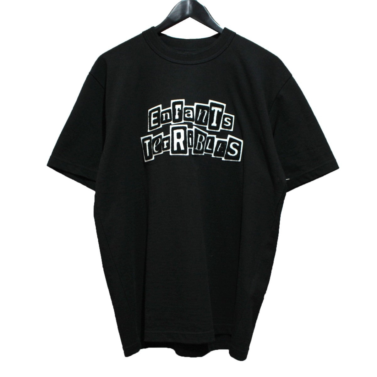 sacai × Jean Paul Gaultier 21AW Enfants Terribles Emblem T-Shirt  エンブレムパッチTシャツ 21-0250S ブラック サイズ 3｜【公式】カインドオルオンライン ブランド古着・中古通販【kindal】