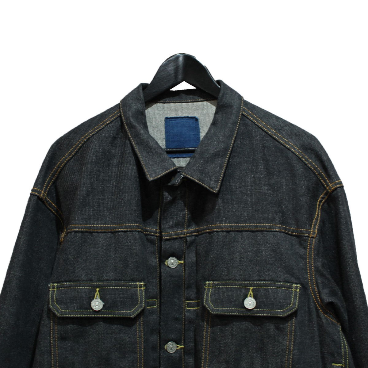 約66cmVISVIM(ビズビム) ICT SS 101XX JKT BLK デニムジャケット