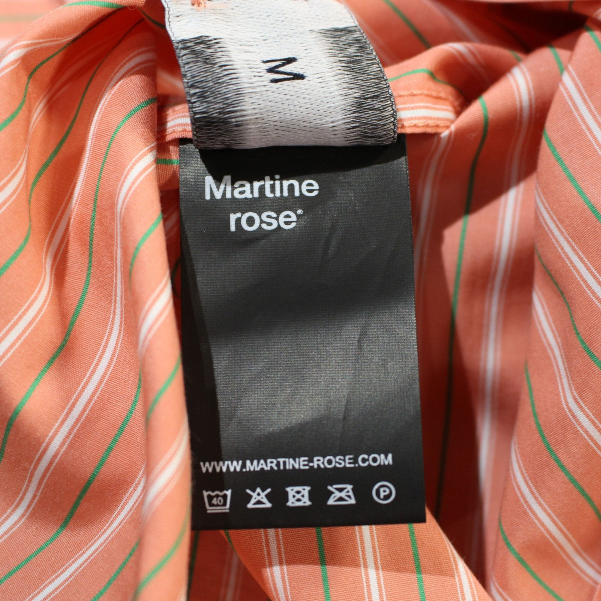 Martine rose(マーティンローズ) 24SSクラシックシャツCLASSIC SHIRT PNKGRS ピンク サイズ  18｜【公式】カインドオルオンライン ブランド古着・中古通販【kindal】