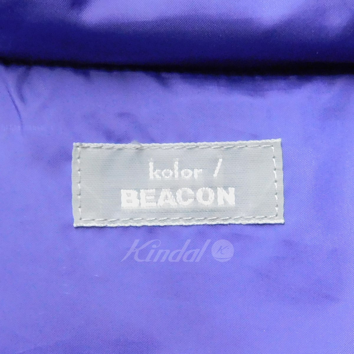 kolor BEACON(カラービーコン) A-Lime x Purple x Light gray ダウンジャケット
