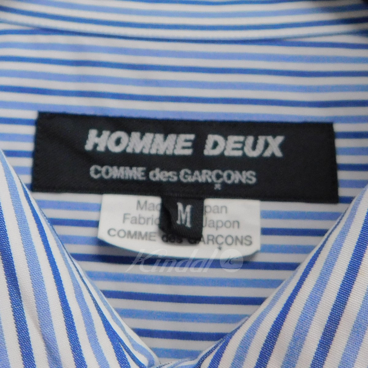 COMME des GARCONS HOMME DEUX(コムデギャルソンオムドゥ) 切替ストライプシャツ