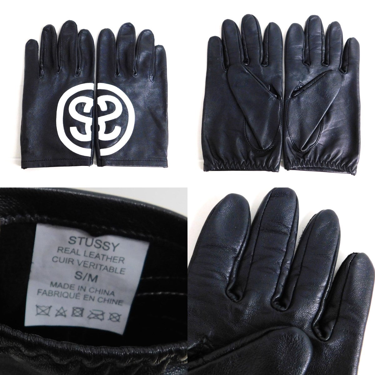 Stussy(ステューシー) 2023AW SS Link Leather Gloves 23C138902 ...