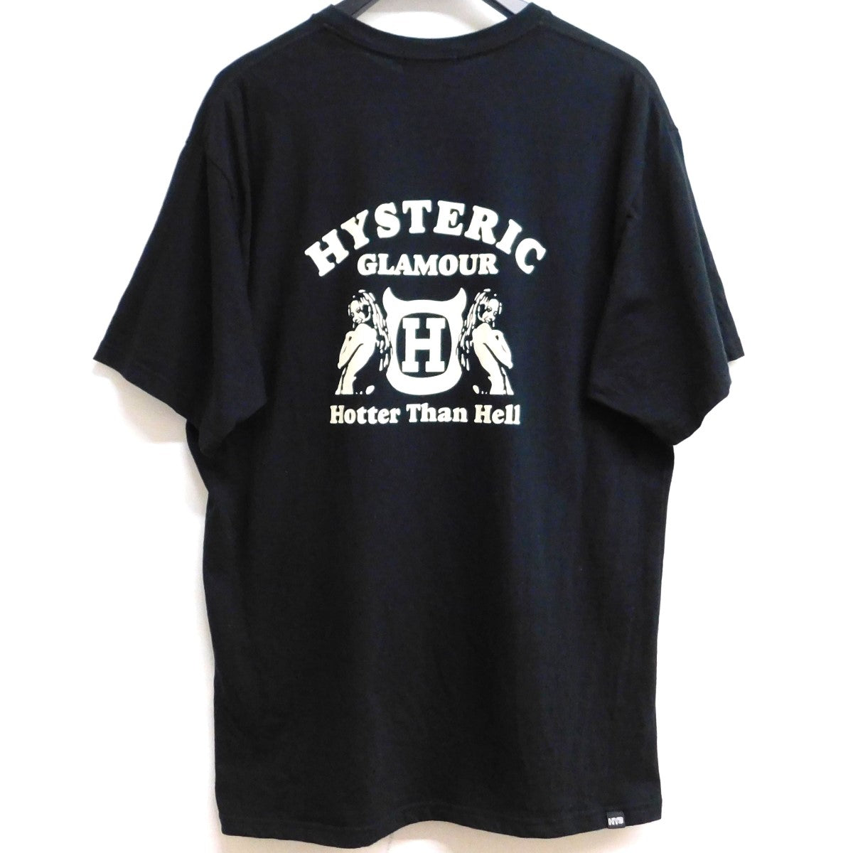 Hysteric Glamour(ヒステリックグラマー) hotter than hell Tシャツ 02241CT54 ブラック サイズ  XL｜【公式】カインドオルオンライン ブランド古着・中古通販【kindal】