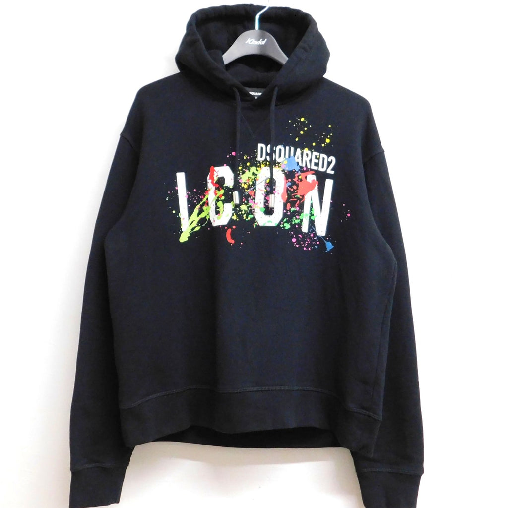 中古】<BR>DSQUARED2<BR>21AW ｢Icon Taped おとなしい Hoodie｣パーカー  