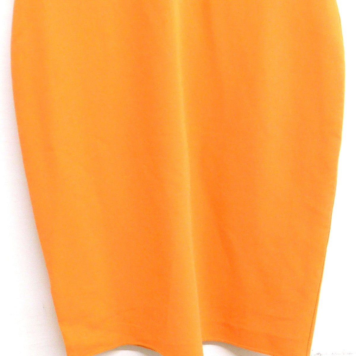 CELINE オレンジワンピース CELINE(セリーヌ) ウールストレッチワンピース オレンジ サイズ