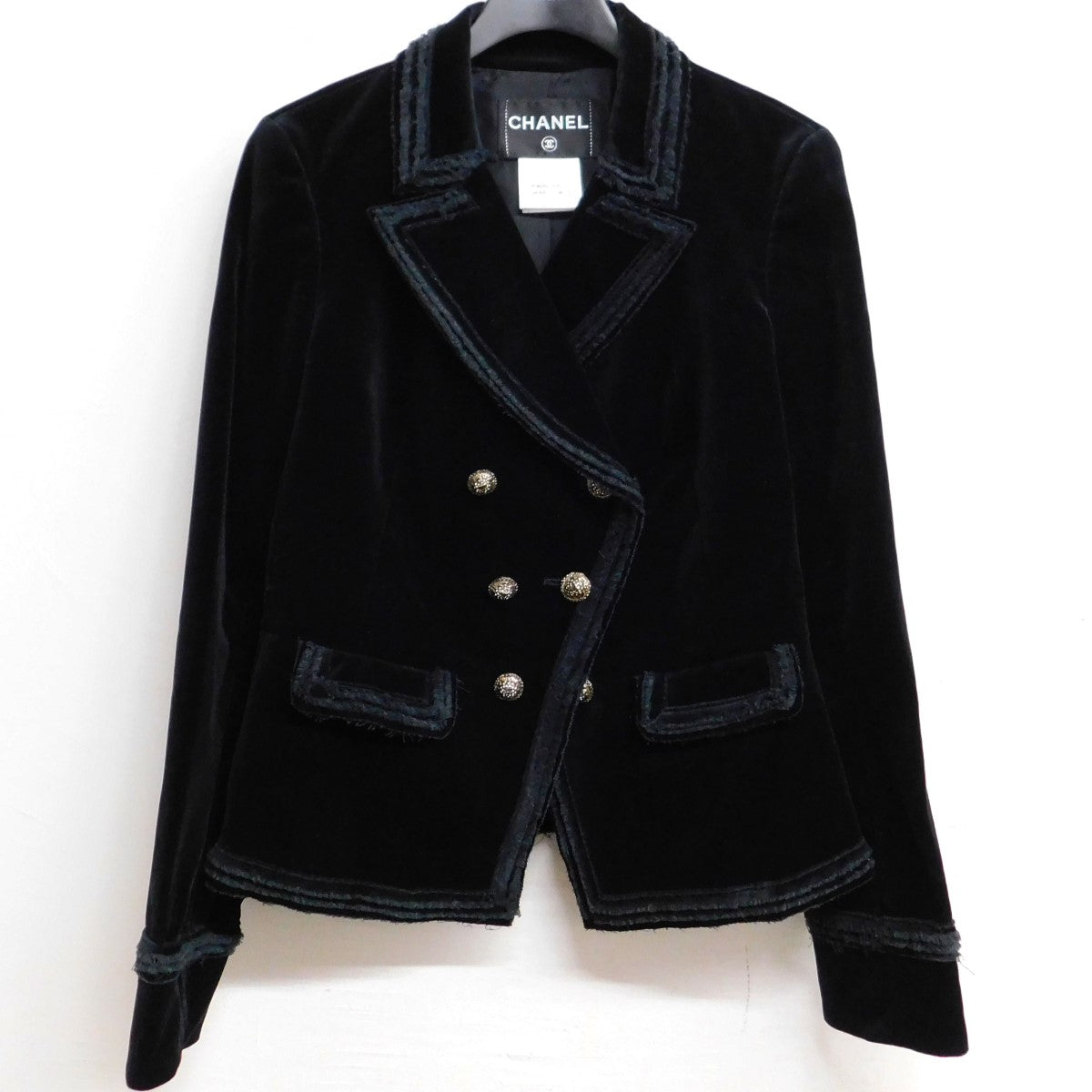 CHANEL ベルベットジャケット P38249V15297 の古着・中古アイテム
