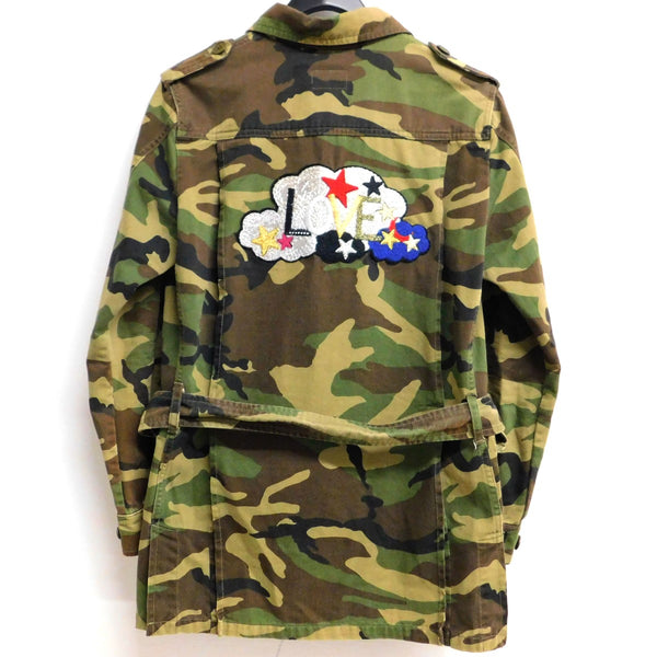 Saint Laurent Paris(サンローランパリ) ラブパッチ ミリタリーシャツ