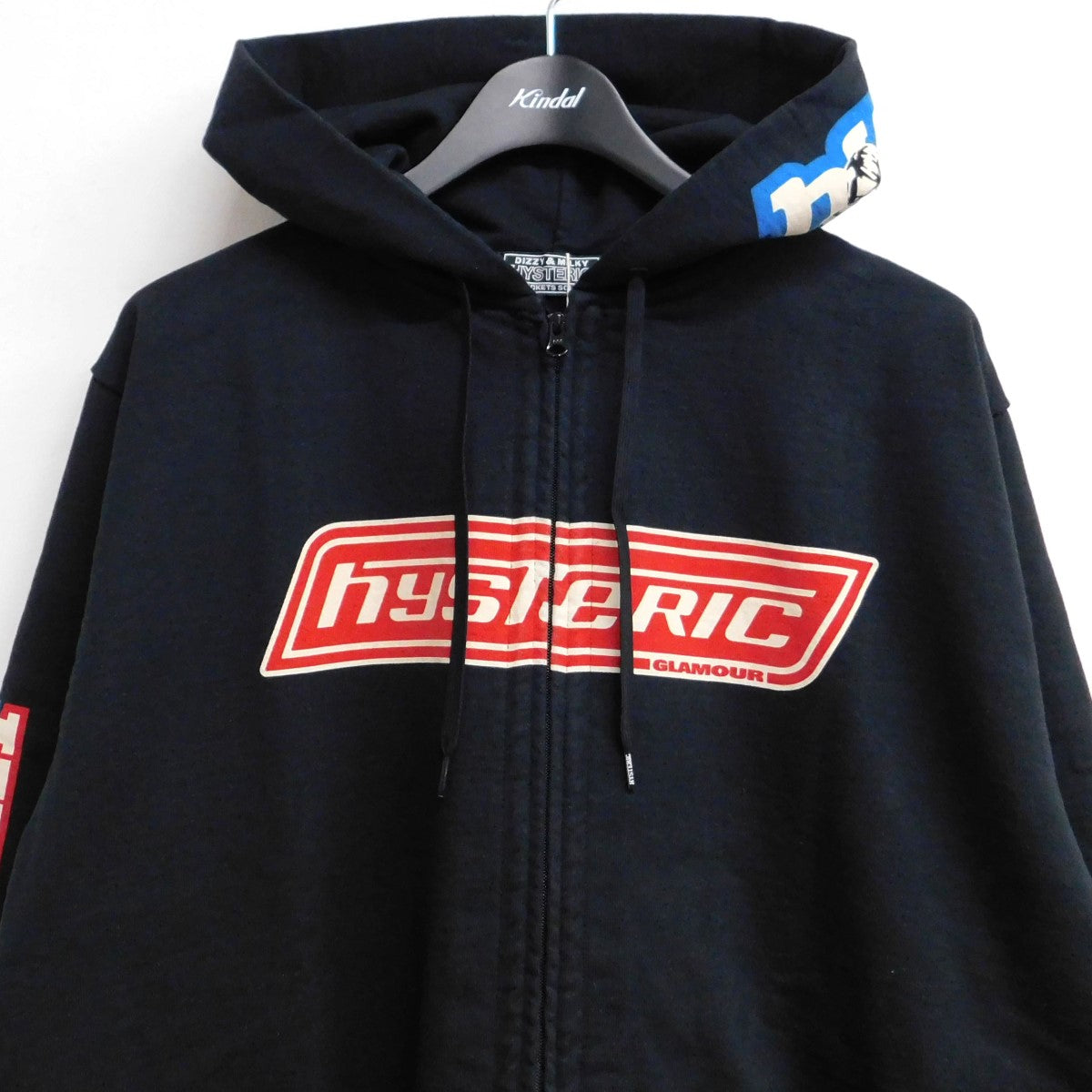 Hysteric Glamour(ヒステリックグラマー) 2024SS HG BOX LOGO ジップパーカー 02241CF02 ブラック サイズ  XL｜【公式】カインドオルオンライン ブランド古着・中古通販【kindal】