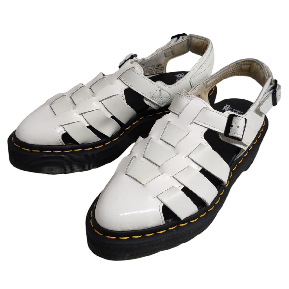 Dr．Martens エナメルコンビストラップサンダル ORIANA 古着・中古-2枚目のアイテム画像