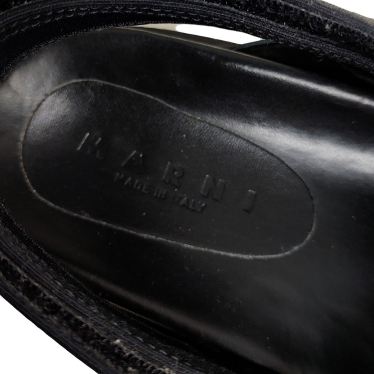 MARNI(マルニ) ストラップサンダル レッド×ブラック サイズ 40
