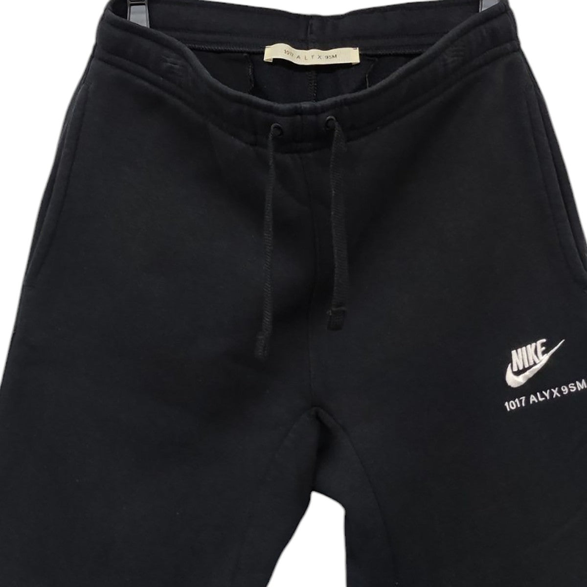 新品 1017 ALYX 9SM スウェットカーゴパンツ ブラック M 1017 ALYX 9SM(アリクス) レイヤードスウェットパンツ 804406