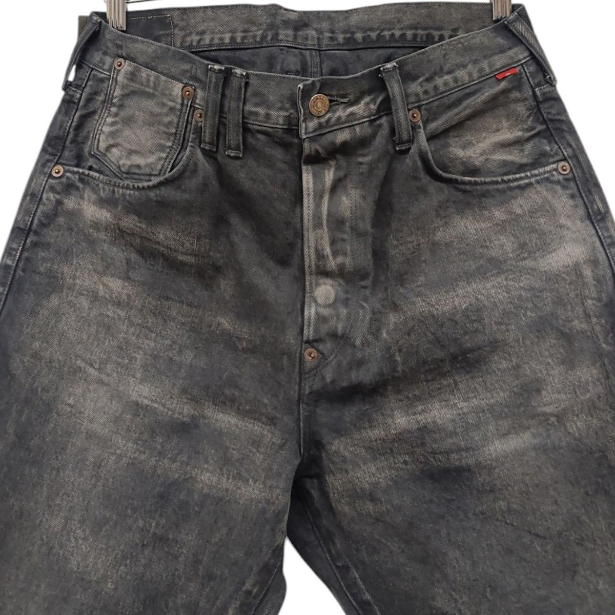 anachronorm STRAIGHT 5P PANTS SULFUR DYE デニムパンツ 古着・中古-2枚目のアイテム画像