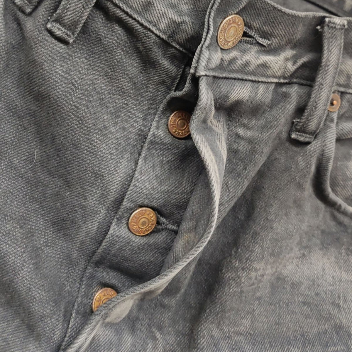 anachronorm STRAIGHT 5P PANTS SULFUR DYE デニムパンツ 古着・中古-5枚目のアイテム画像