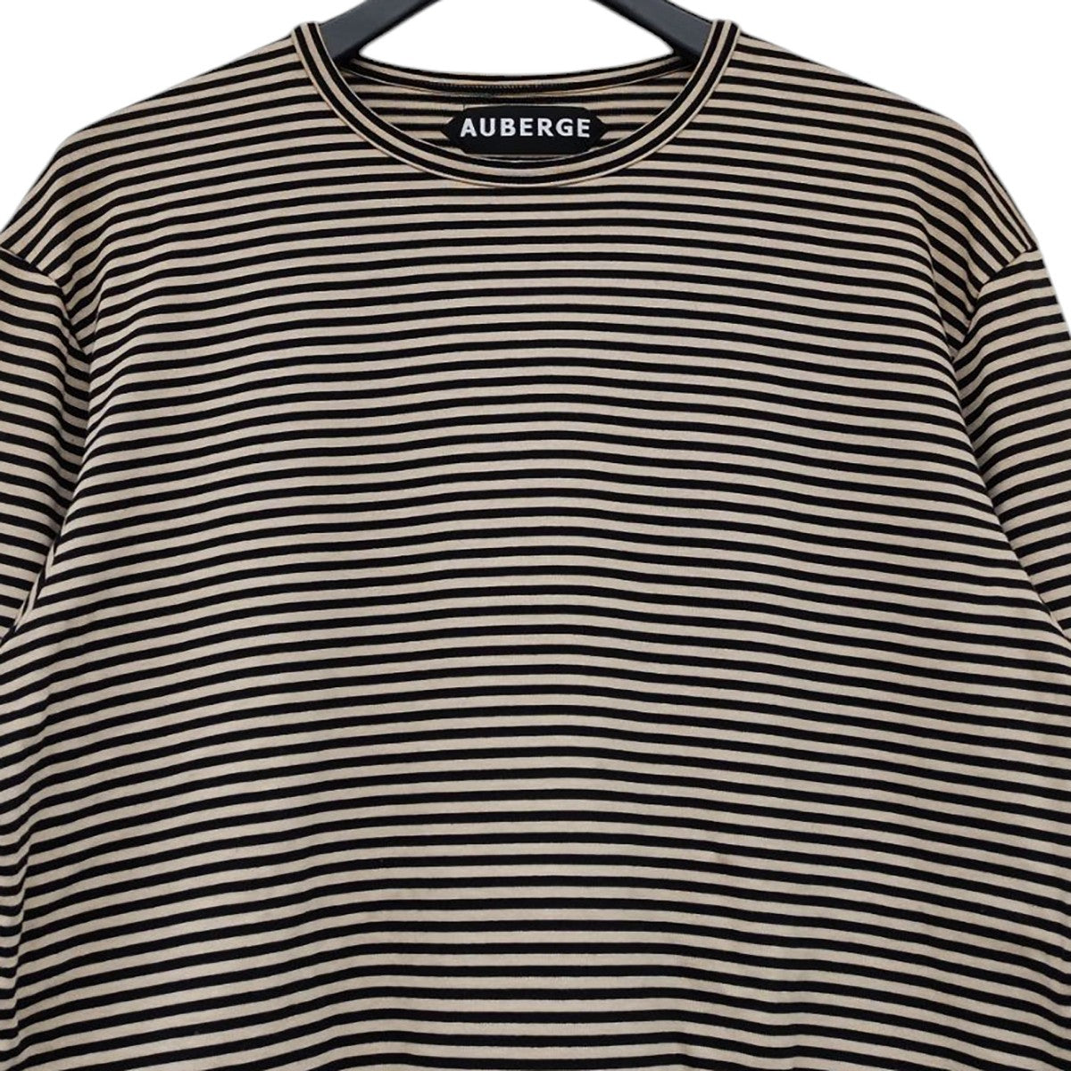 AUBERGE(オーベルジュ) ボーダーロングスリーブTシャツ ブラウン
