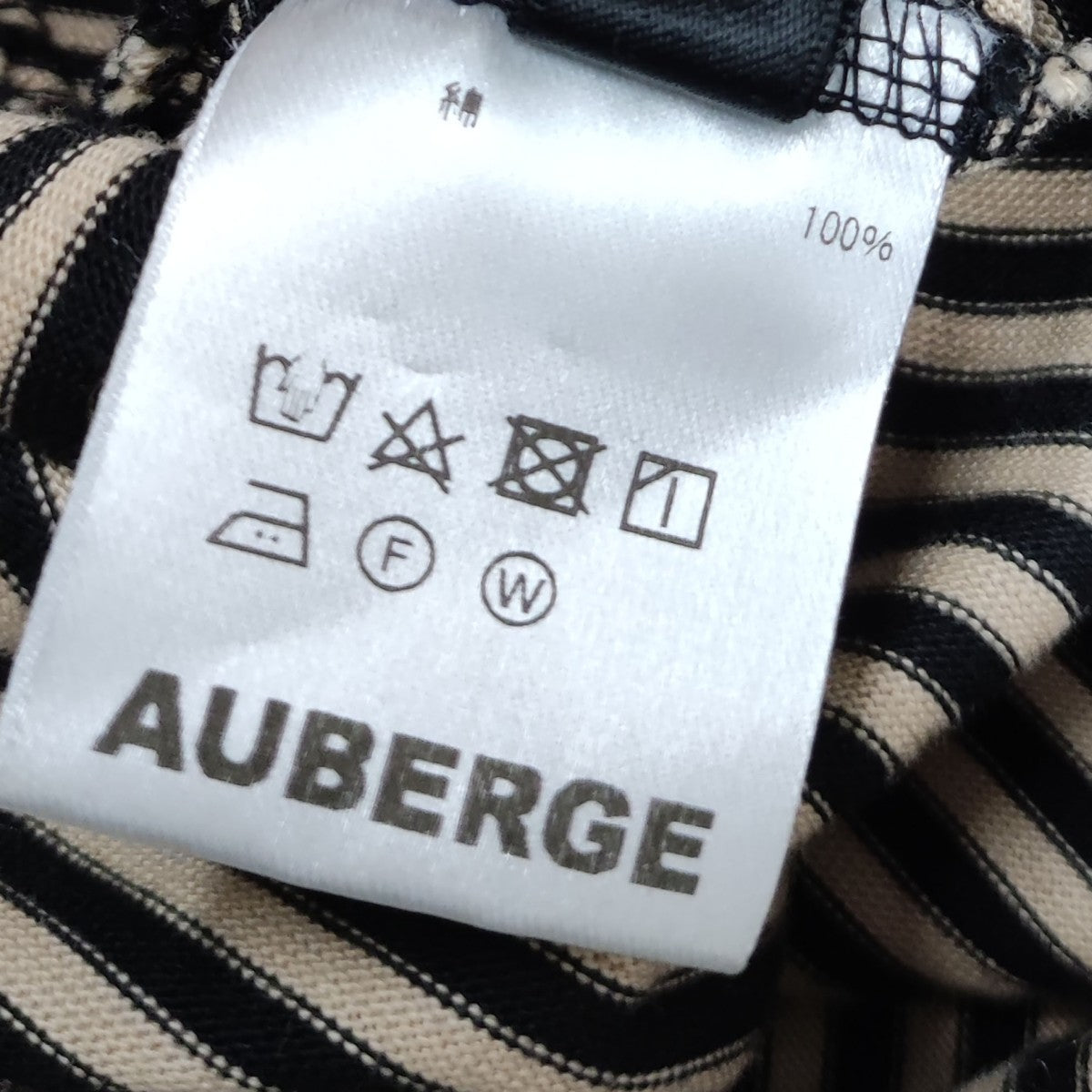 AUBERGE(オーベルジュ) ボーダーロングスリーブTシャツ ブラウン AUBERGE(オーベルジュ) ボーダーロングスリーブTシャツ ブラウン