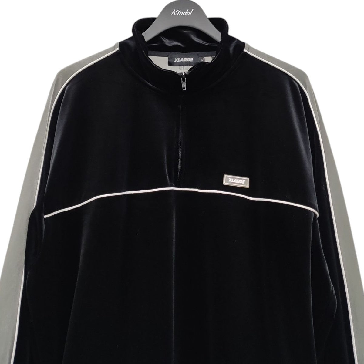 X-LARGE(エクストララージ) VELOUR HALF ZIP JACKET ベロア