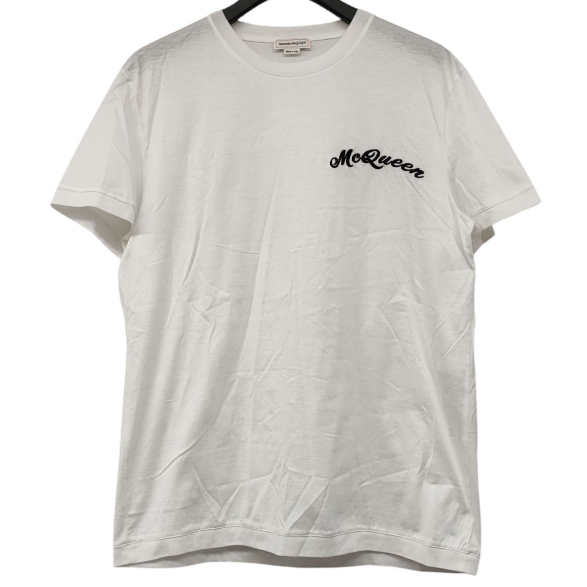 ALEXANDER McQUEEN エンブロイダリーロゴ Tシャツ 古着・中古-1枚目のアイテム画像