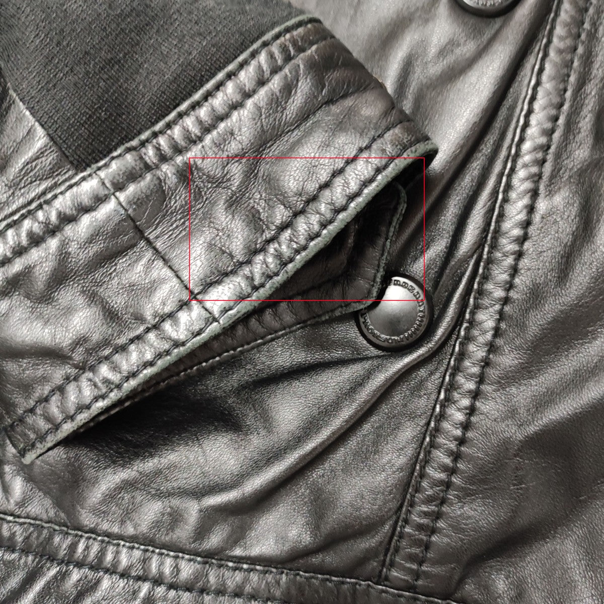 BURBERRY PRORSUM(バーバリー プローサム) 切替レザー ダブル 