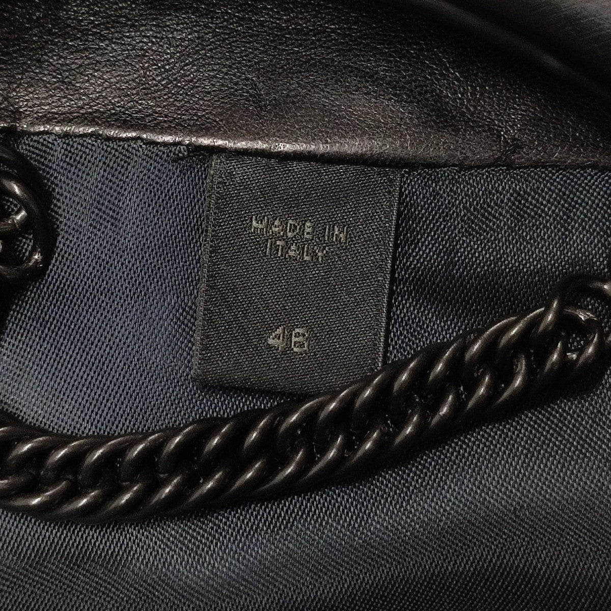 BURBERRY PRORSUM 切替レザー ダブルライダースジャケット 古着・中古-8枚目のアイテム画像