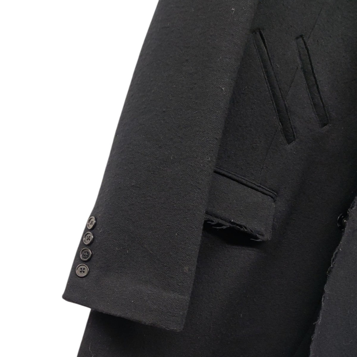 yohji yamamoto 2009 aw ロングコート　ヨウジ　ヤマモト WASHER WOOL GABARDINE SLIM LONG JACKET(S Black): S'YTE｜THE