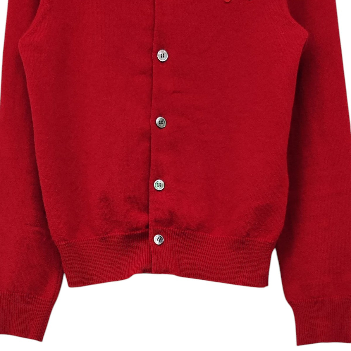 COMME des GARÇONS HOMMEレッド カーディガン Comme Des Garçons Play ダブルハート カーディガン | レッド