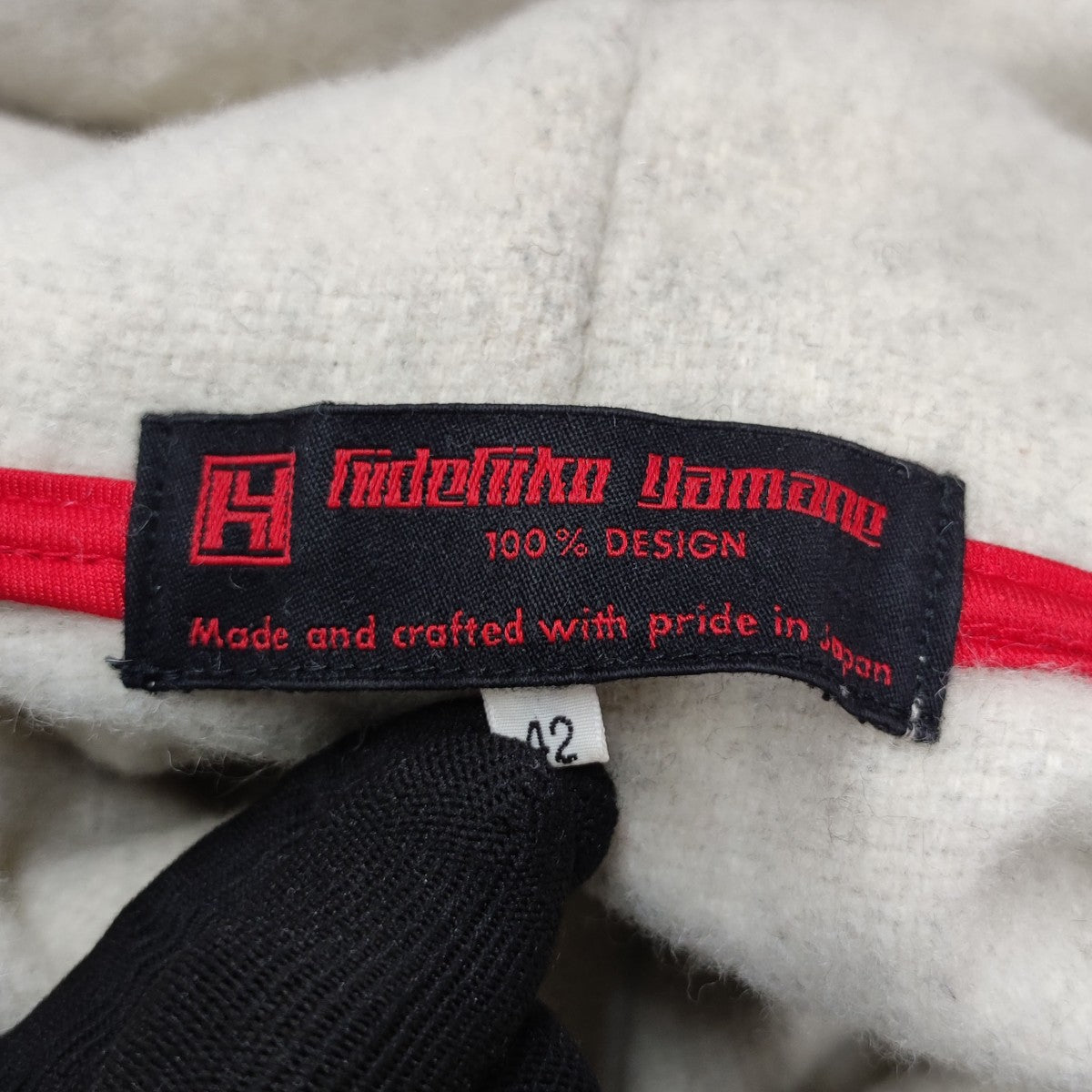 EVISU HIDEHIKO YAMANE(ヒデヒコ ヤマネ) 起毛ジップパーカー ベージュ