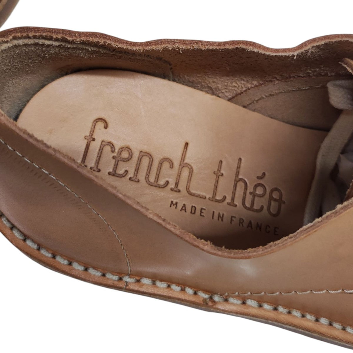 French theo(フレンチ テオ) GABRIEL レザーシューズ ベージュ