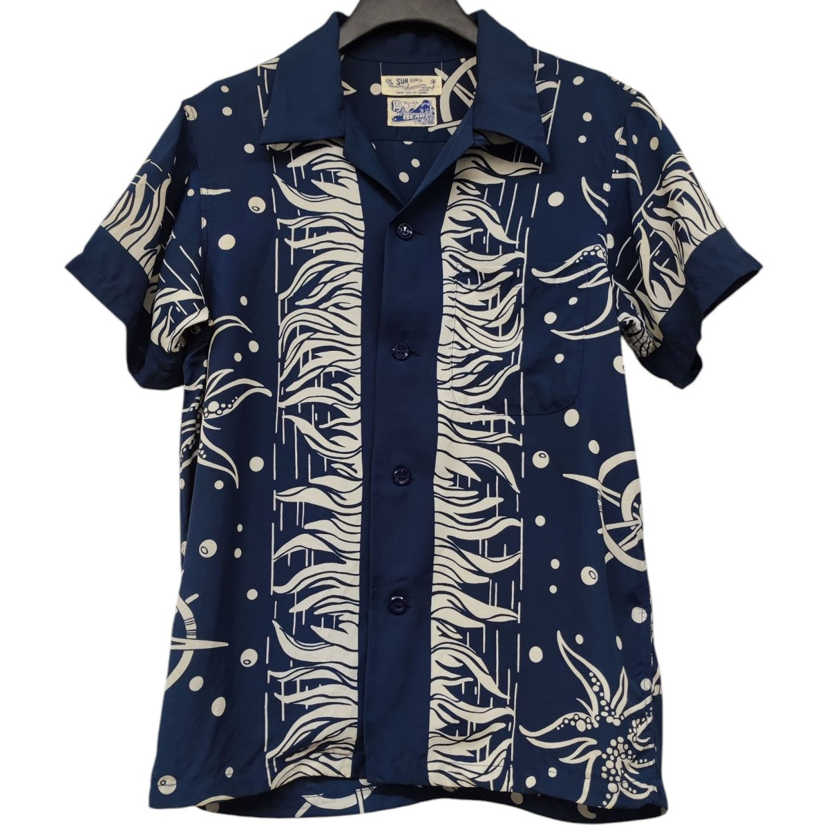 ニードルス×ビームスボーイ Needles×BEAMS BOY sailor shirt 半袖シャツ OT1534 ブルー サイズ：2 Needles×BEAMS BOY sailor shirt半袖シャツOT1534 OT1534 ブルー